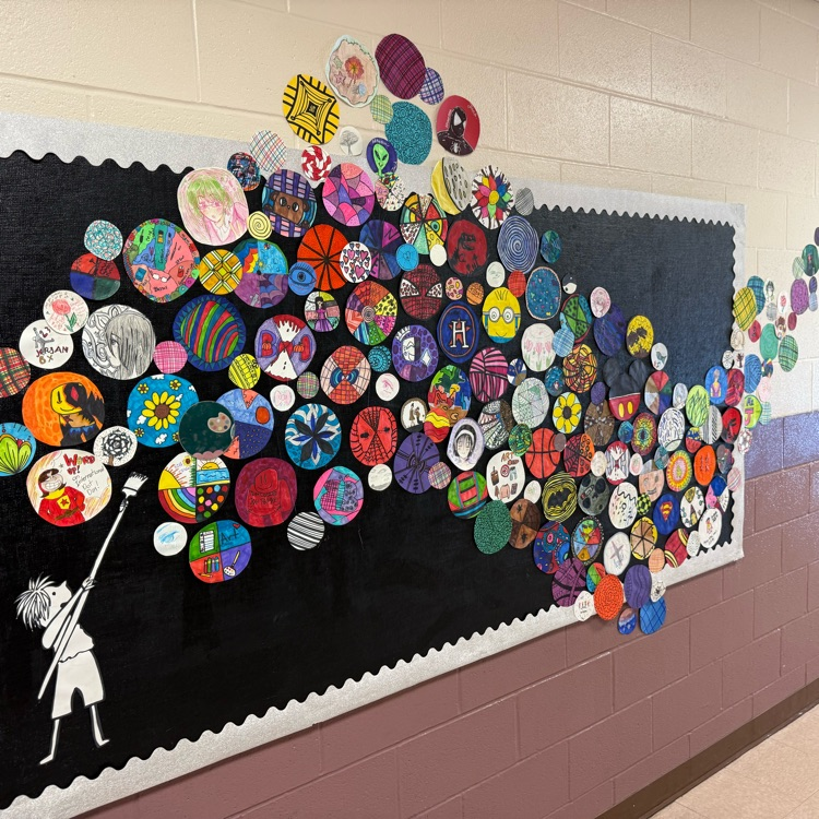 Dots made by students