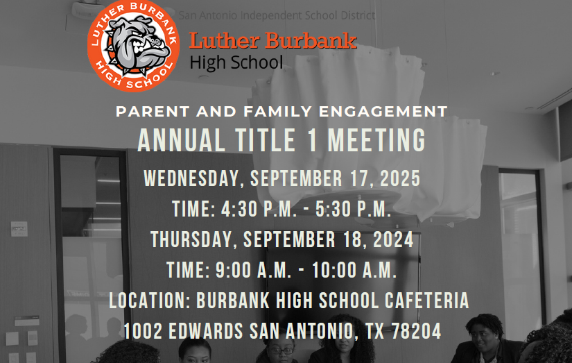 flyer for annual title one meeting