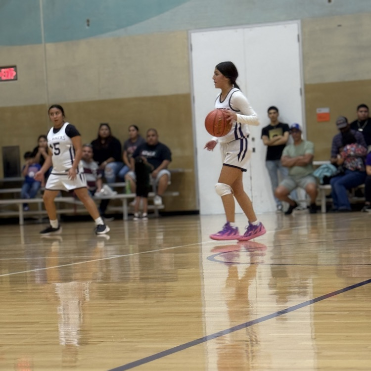 Girls playing basketball
