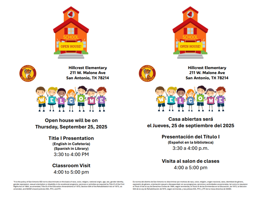 Open House Flyer 