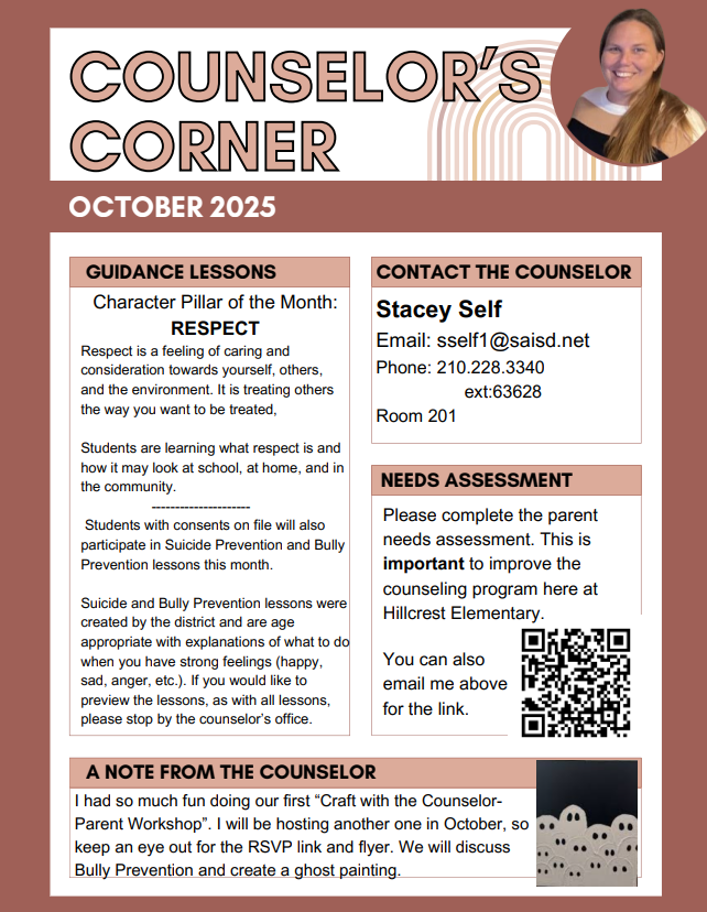 Counselor Newsletter Oct