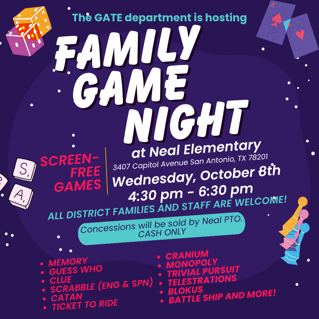 GATE Department Family Game Night Invitation ENG