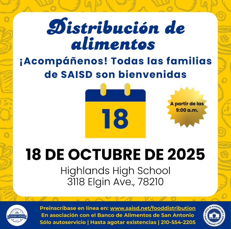 Distribución de Alimentos para Octubre 