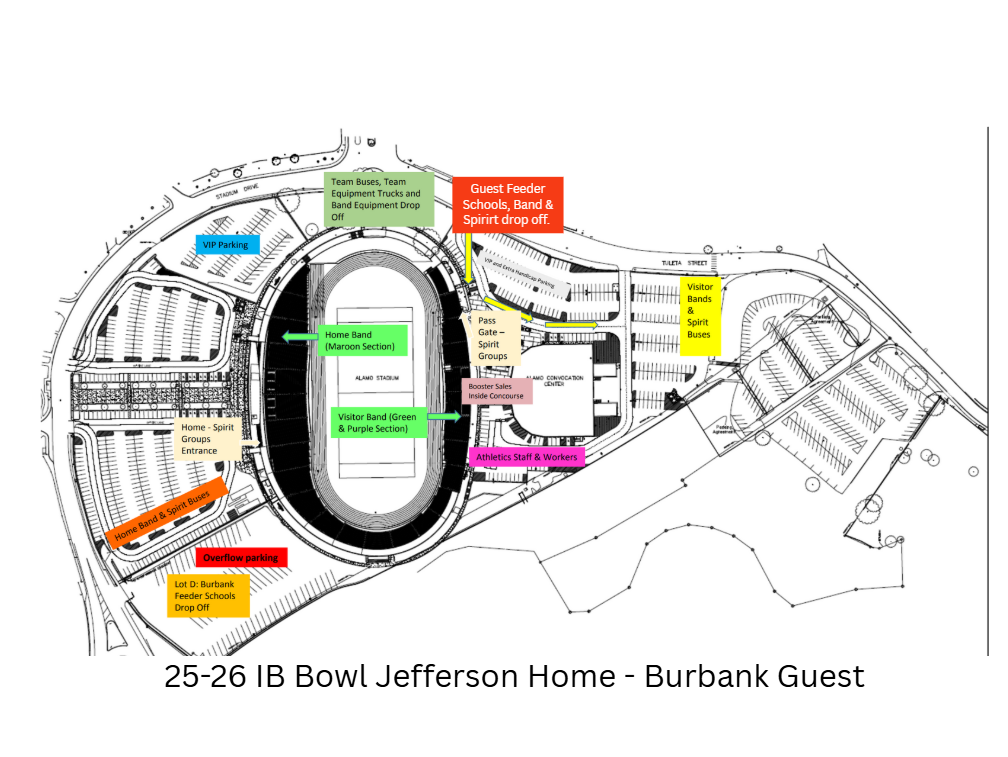 Alamo Stadium Map