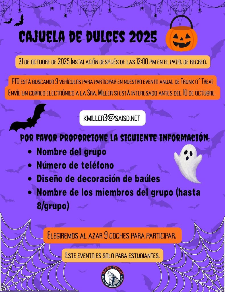 Trunk o Treat spanish