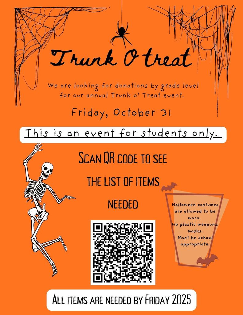 Trunk O Treat Donations