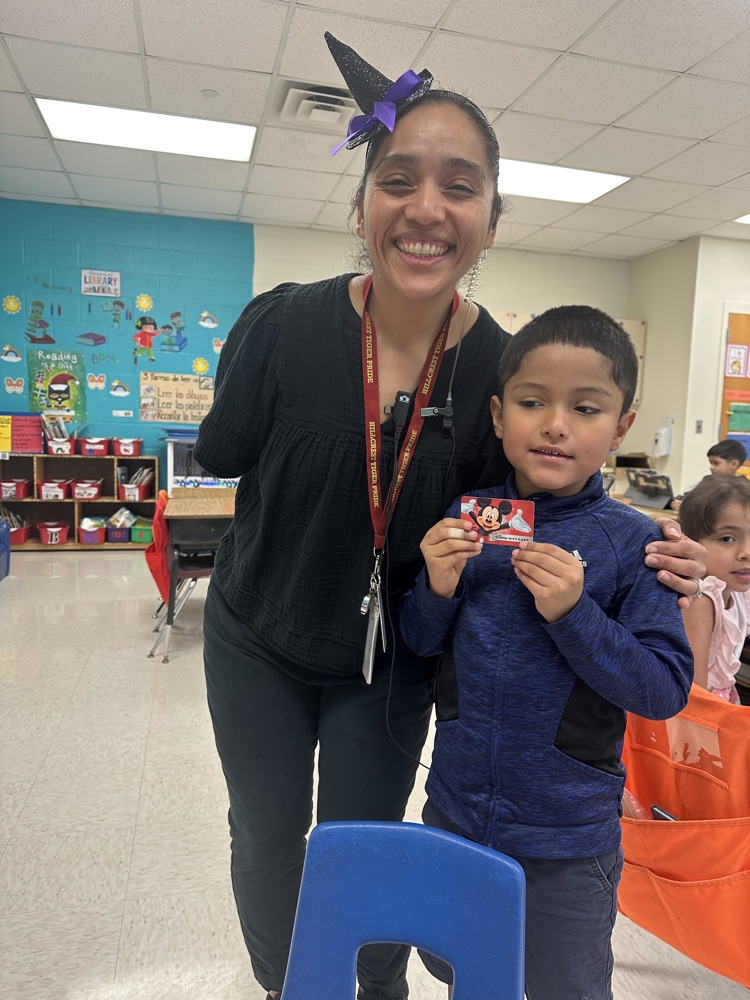 a student with a Disney gift card with the AP