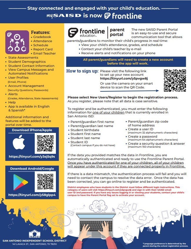 Frontline Parent Portal Instructions English