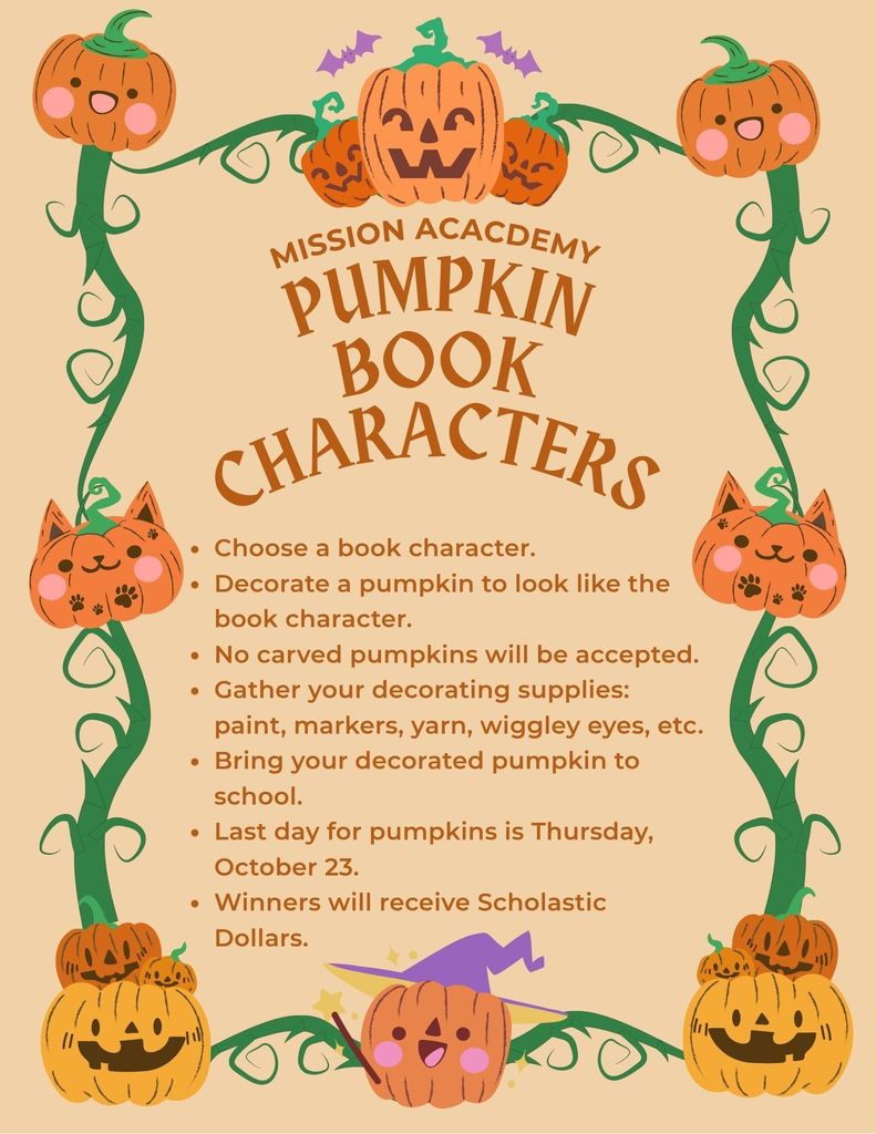 Pumpkin Book Characters