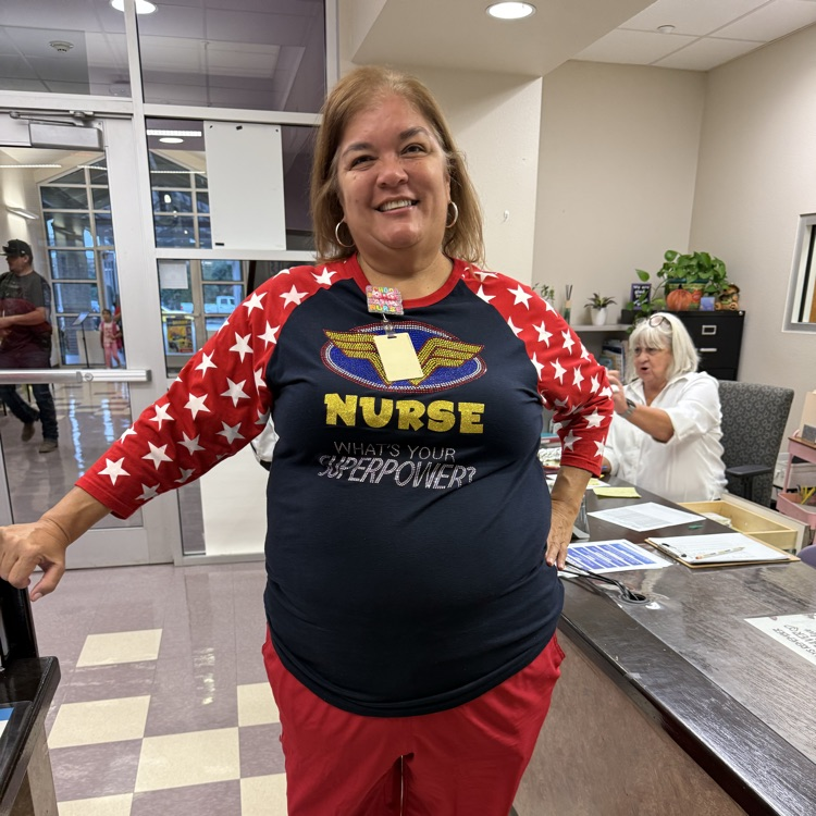 School nurse is a superhero every day. 