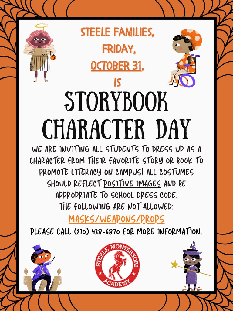 October 31st - Storybook Character Day (English)