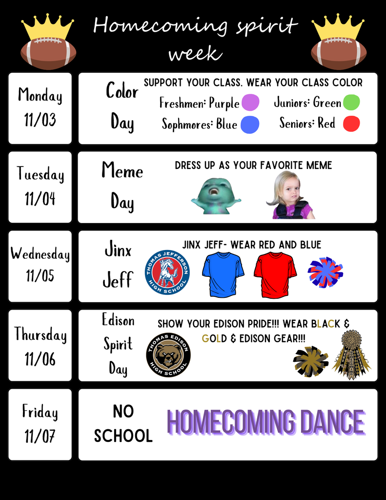 Edison HS HOCO events! 