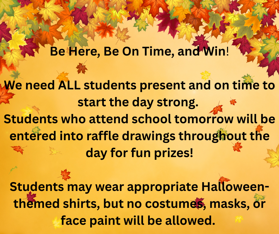 yellow flyer with fall leaves