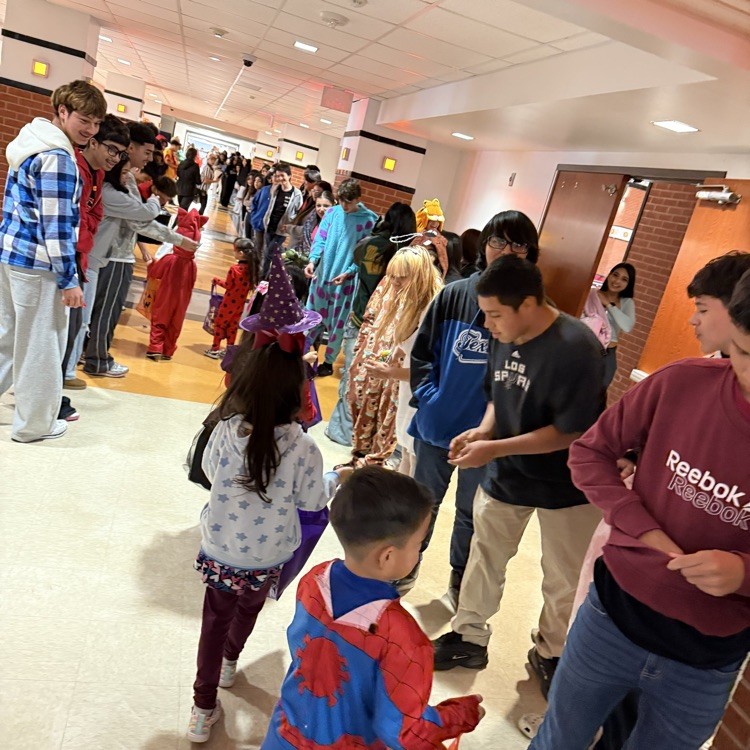 Trick or treating at Edison HS