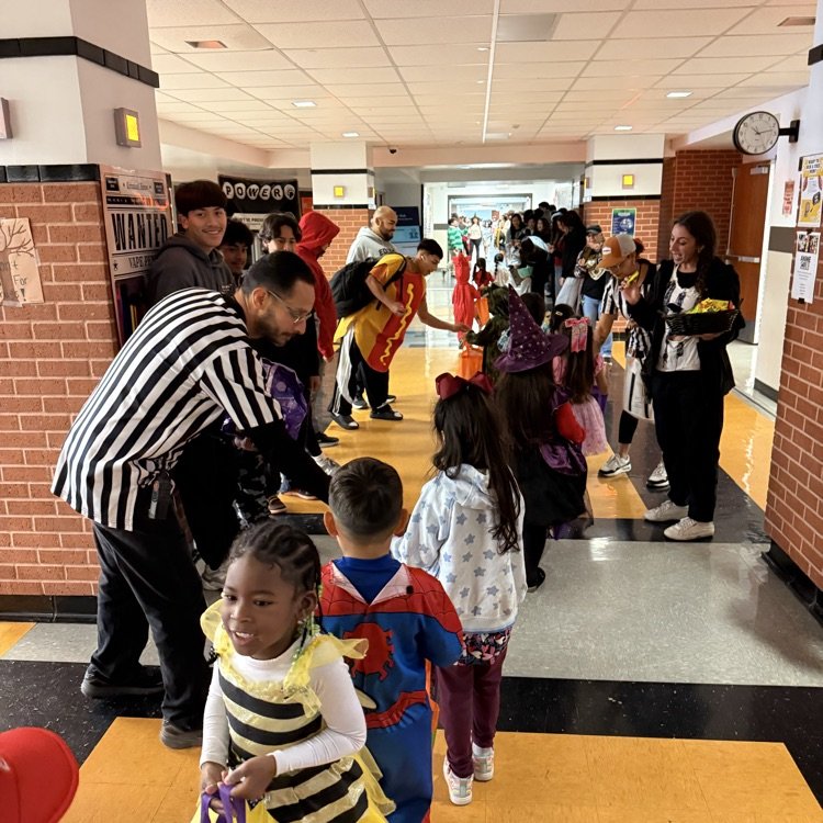 Trick or treating at Edison HS
