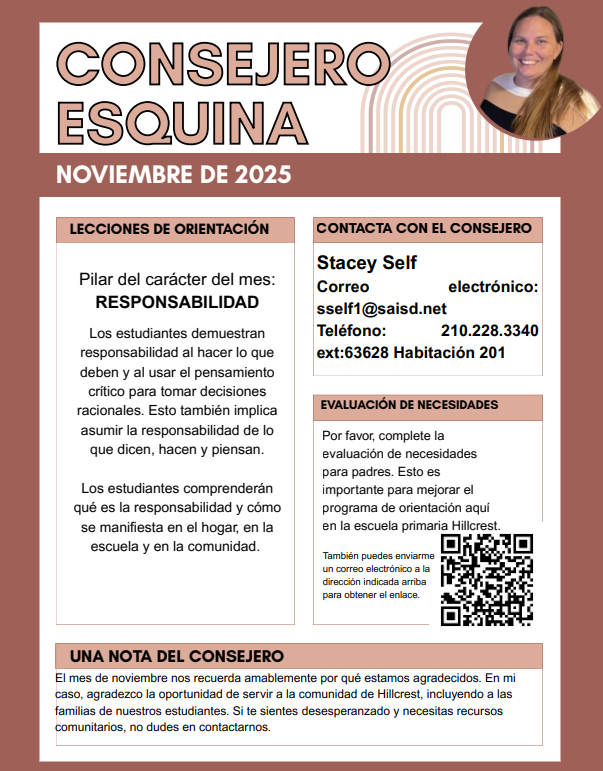 Counselor Newsletter Nov 
