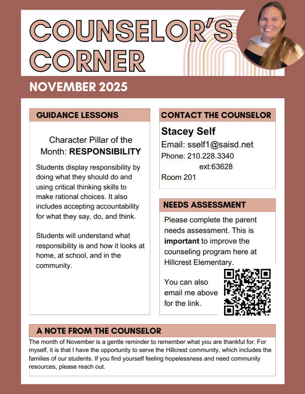Counselor Newsletter Nov