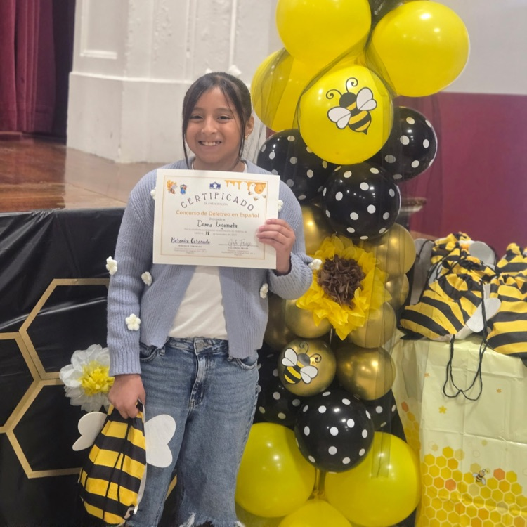 A student at the Spelling Bee