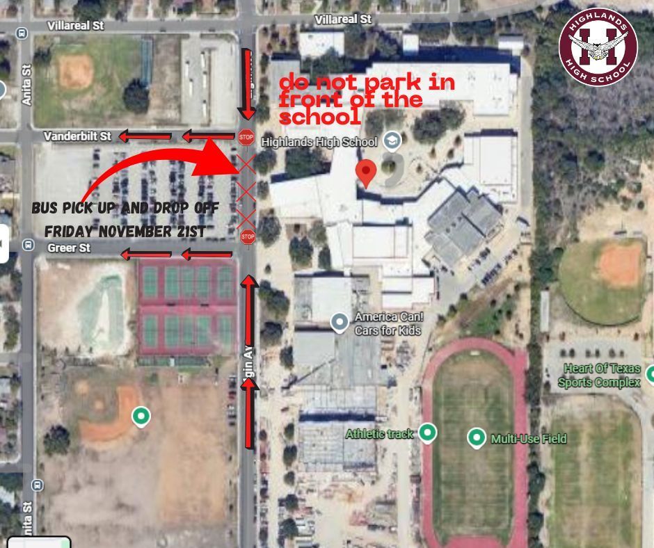 Important Bus Pick up and Drop off November 21st