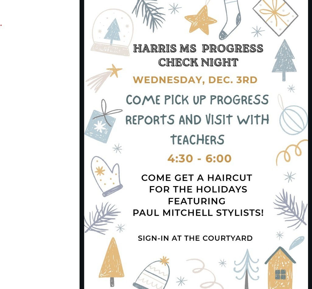 Progress Check Night at Harris MS
