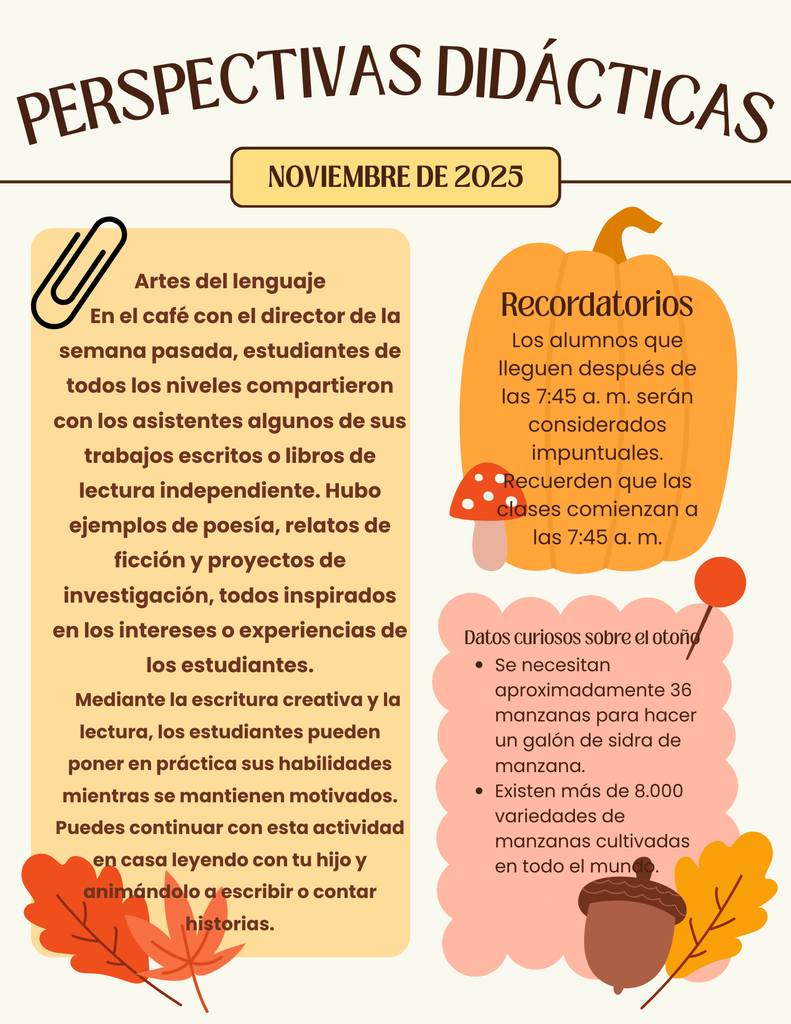 Instructional Insights: November 2025 (Spanish)