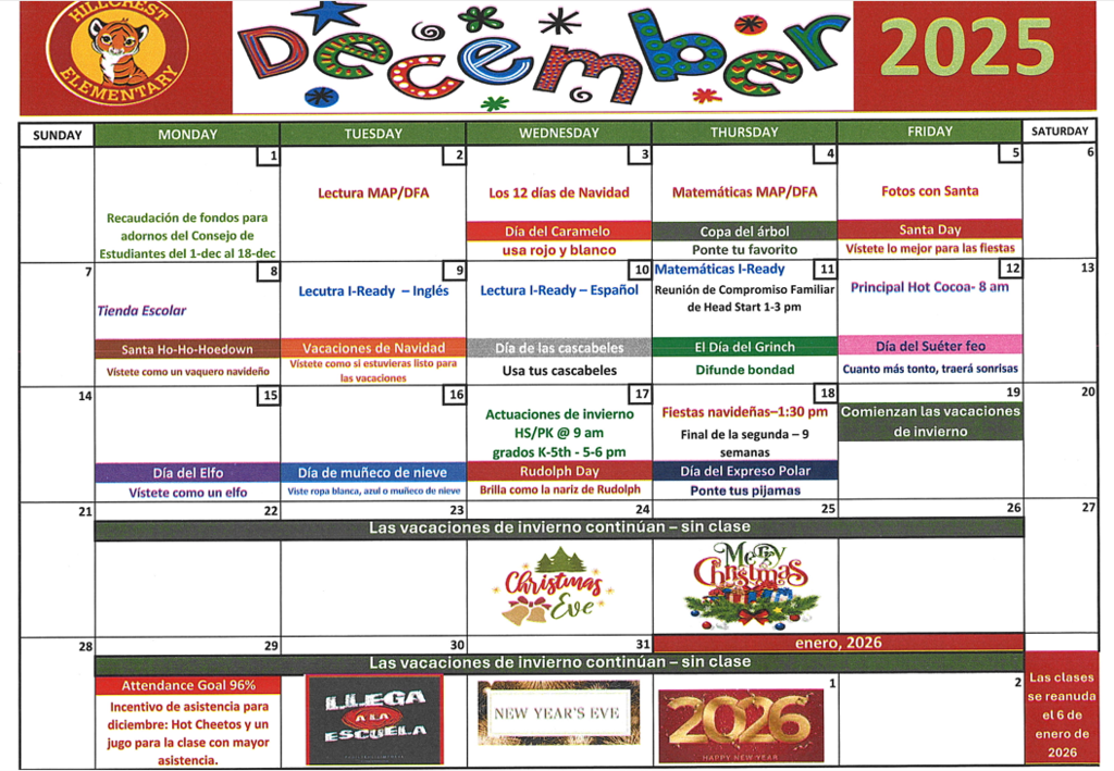 December calendar