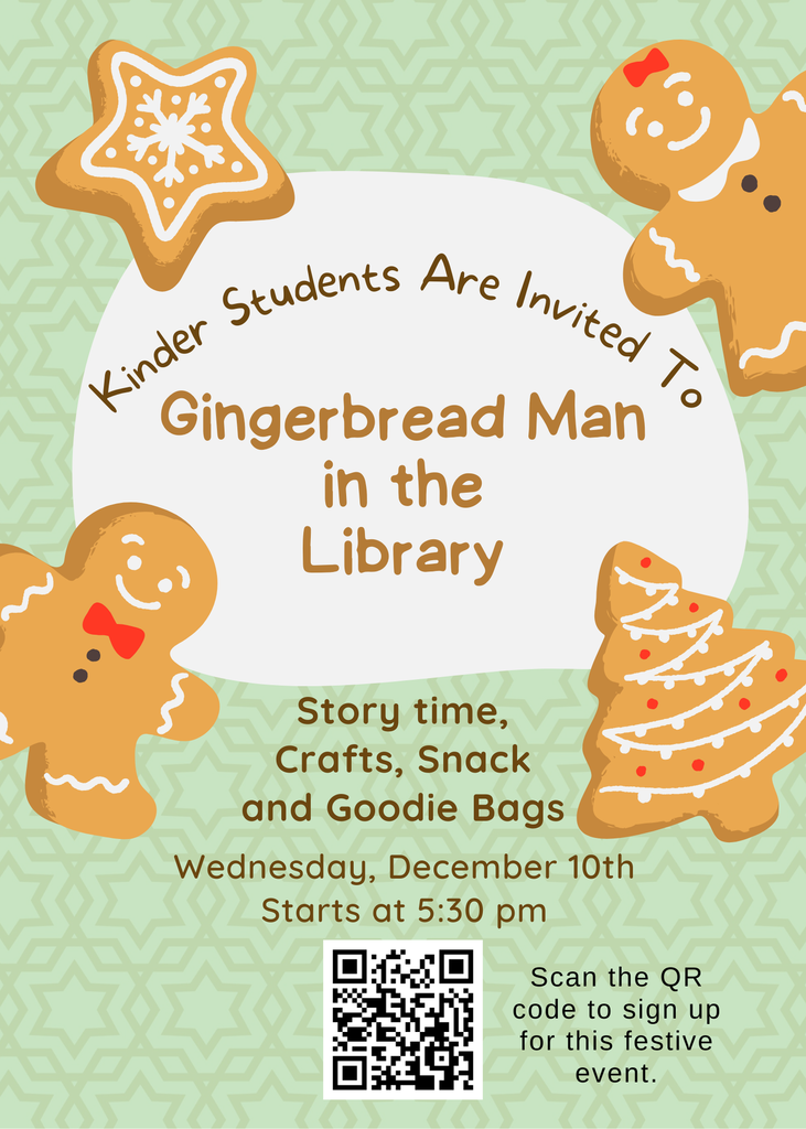 Gingerbread Man in the Library