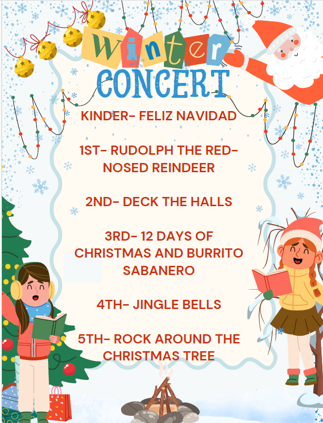 Program for holiday concert