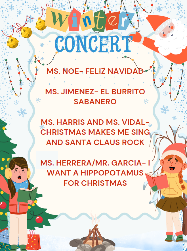 Program for holiday concert