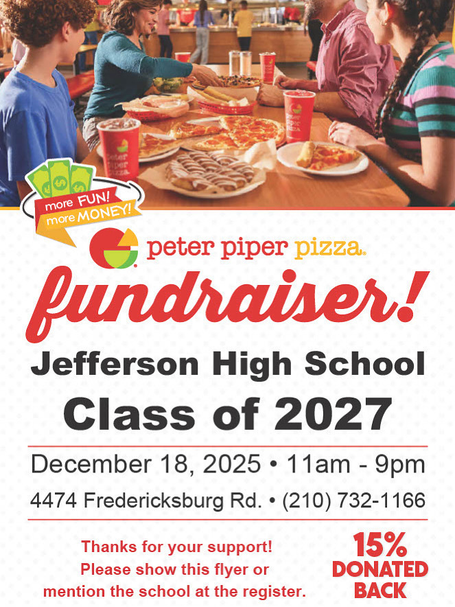 1th grade Fundraiser at Peter Pipers Pizza
