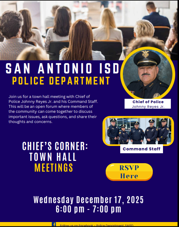 San Antonio ISD Police Department Town Hall Meeting