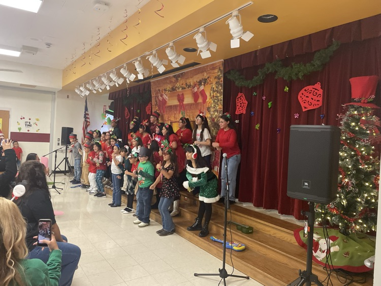 students singing