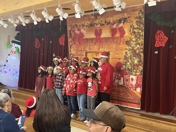 students singing
