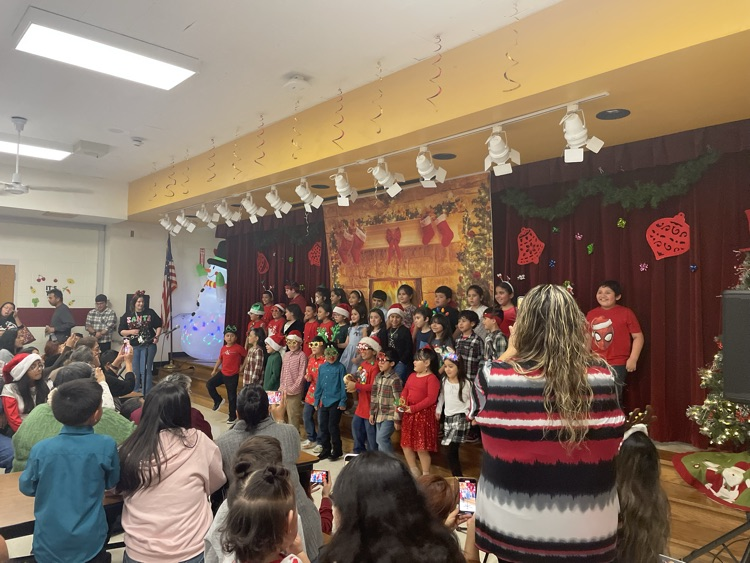 students singing