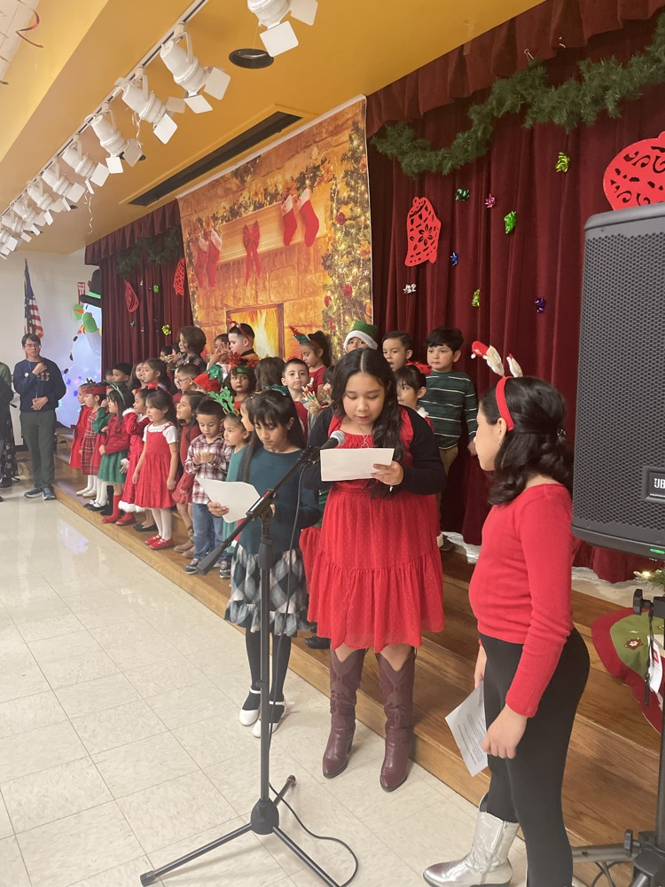 students singing