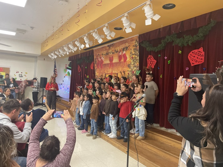students singing