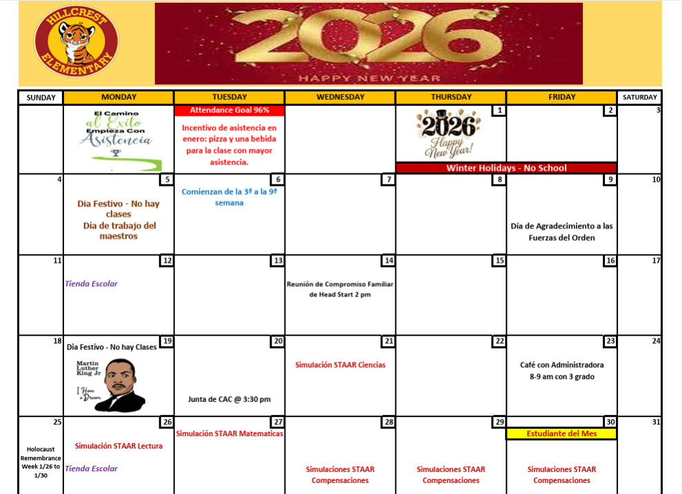 Jan Calendar