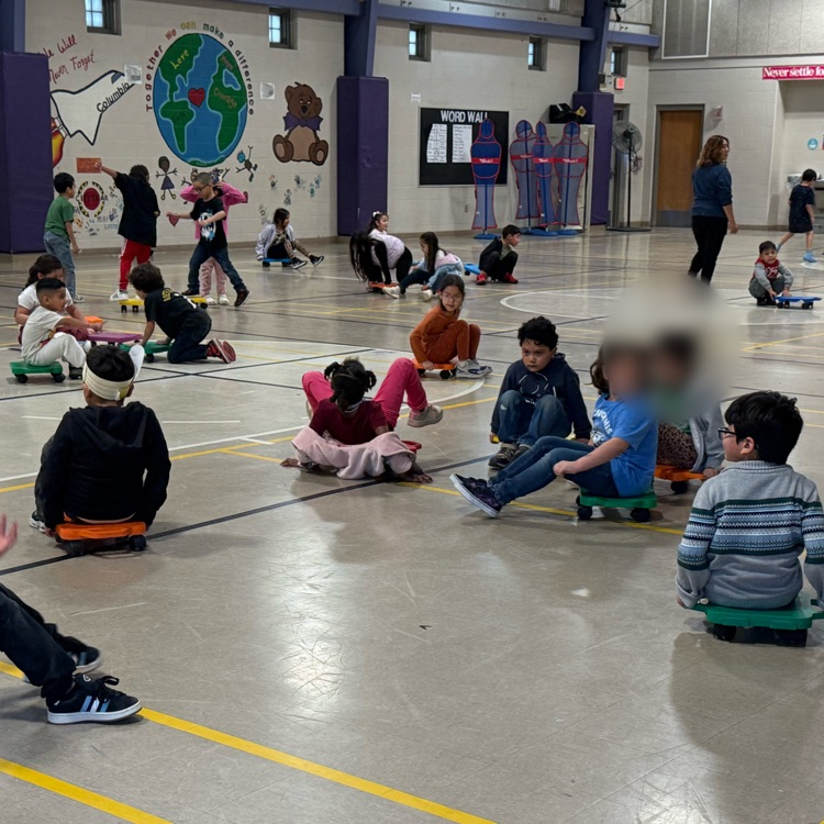 Students play in PE
