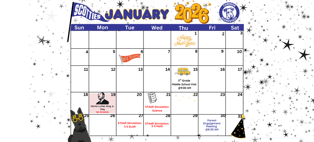 January 2026 Calendar