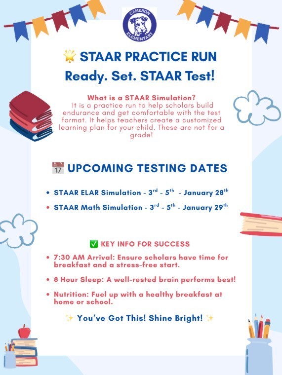 updated testing flyer