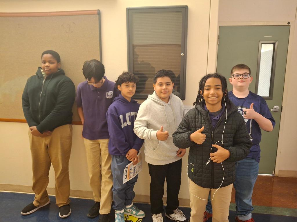 YMLA students before participating in the science bee