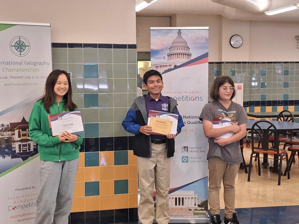 YMLA students receiving awards 