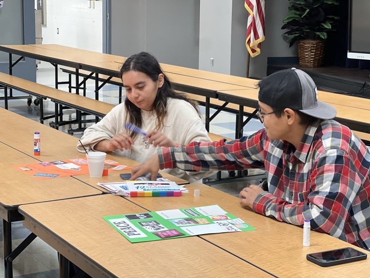 Parents working on their vision boards