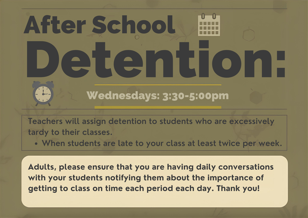 Detention Flier