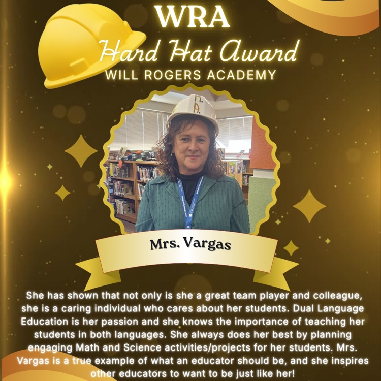 Hard Hat Award To Mrs Vargas