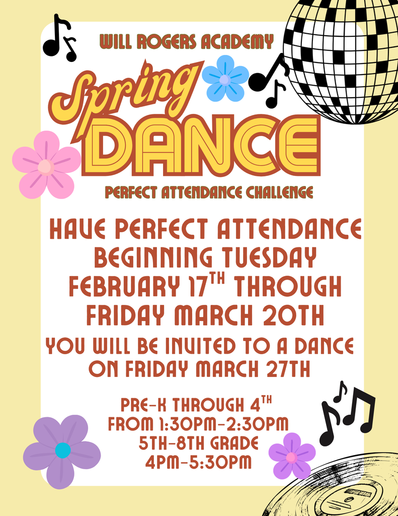 Perfect Attendance Spring Dance!