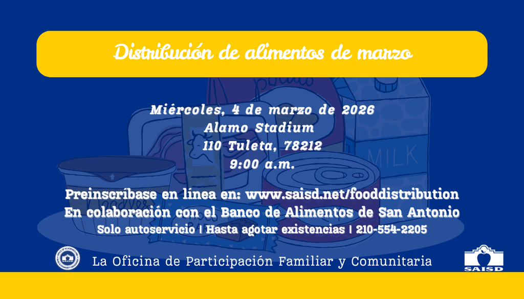 March Food Distribution Spanish