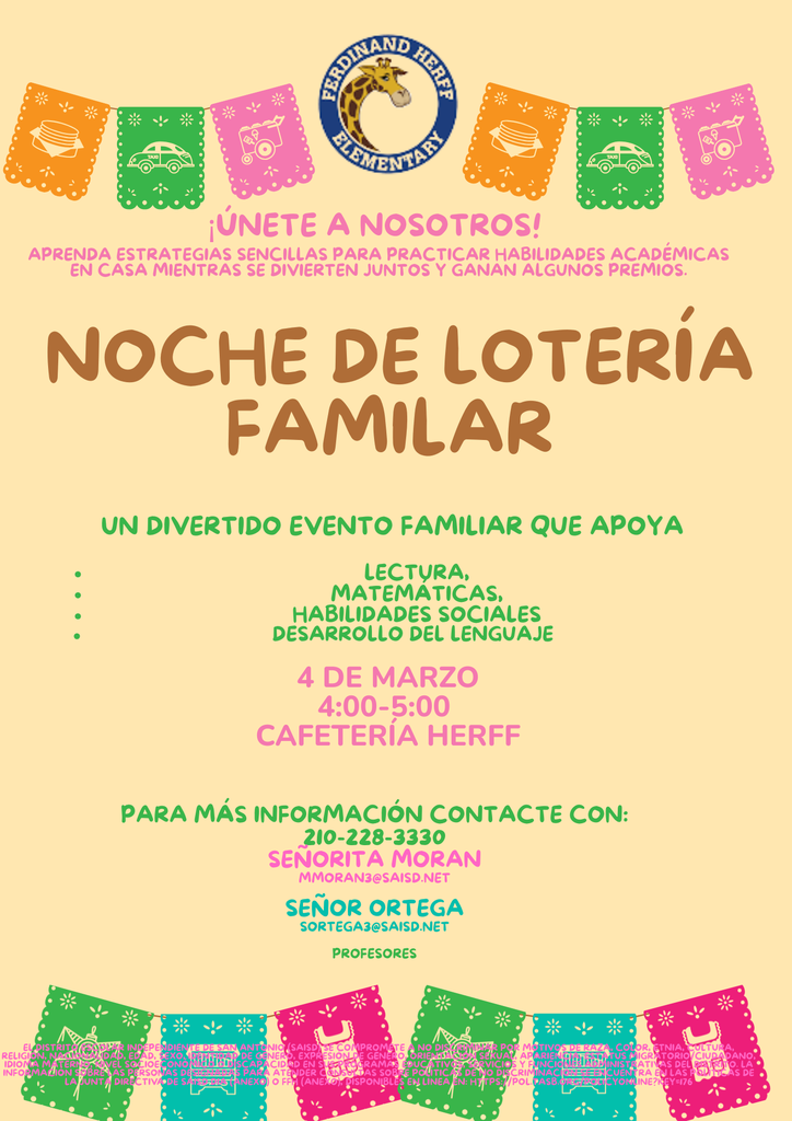 Loteria Family Night spanish