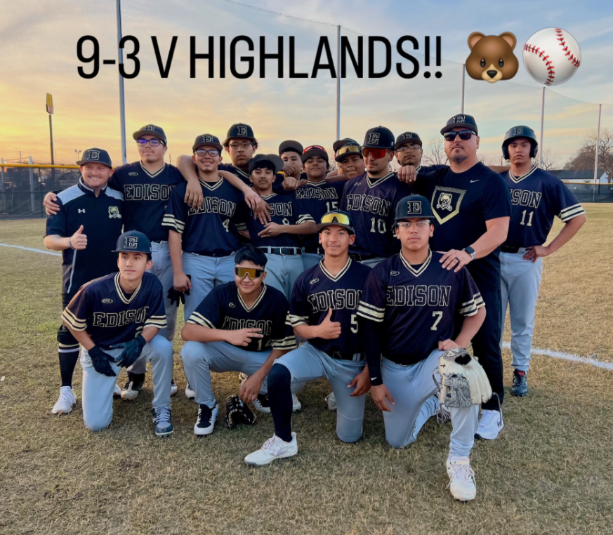 Edison High school JV Baseball team