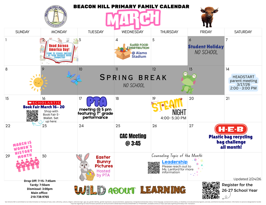 March Calendar 